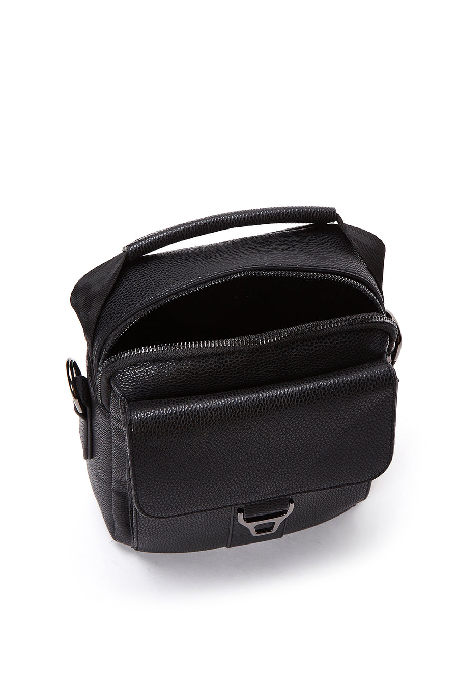 Men's Black Messenger Bag