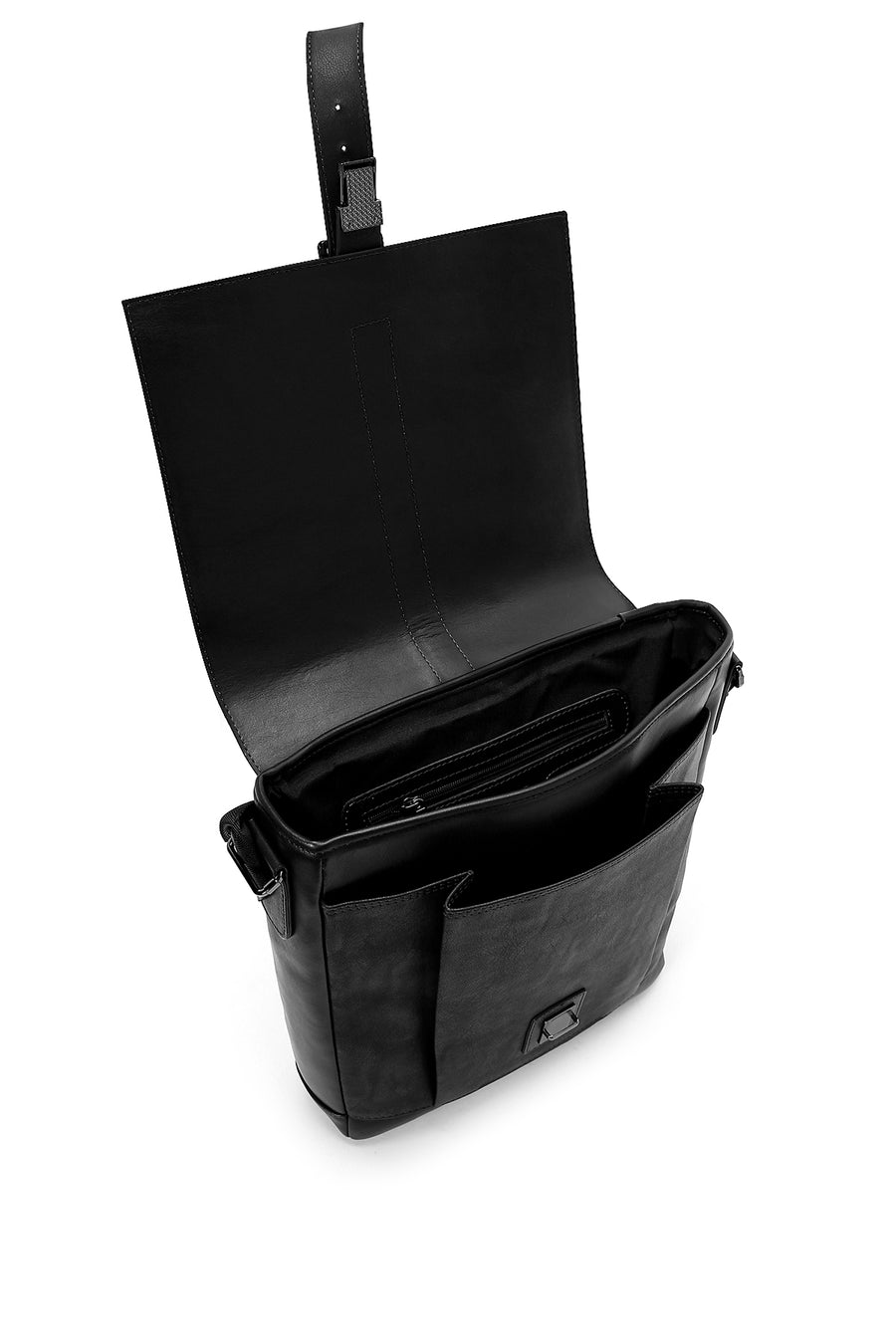 Men's Black Messenger Bag