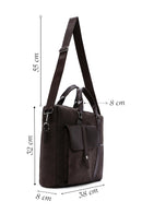 Men's Brown Briefcase | Derimod