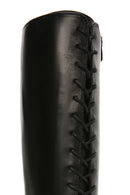 Women's Black Platform High Heel Leather Boots | Derimod