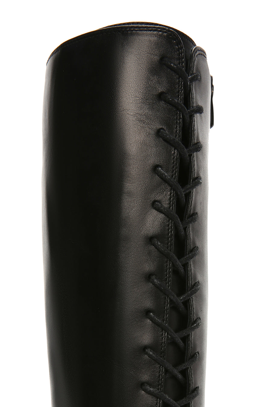 Women's Black Platform High Heel Leather Boots