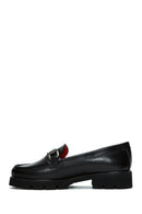 Women's Leather Buckle Loafer | Derimod