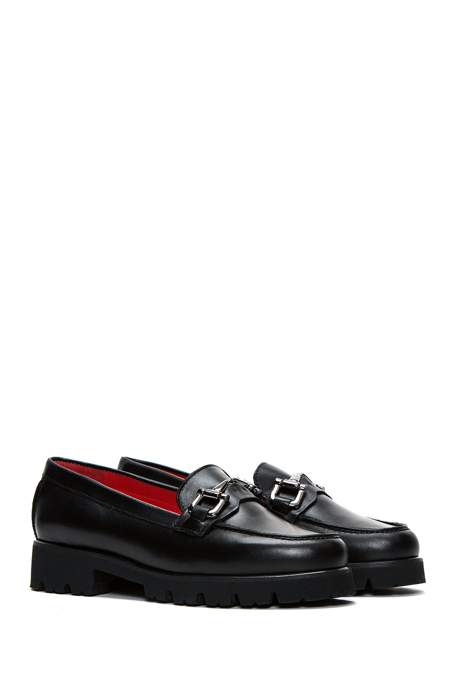 Women's Leather Buckle Loafer