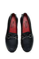 Women's Leather Buckle Loafer | Derimod