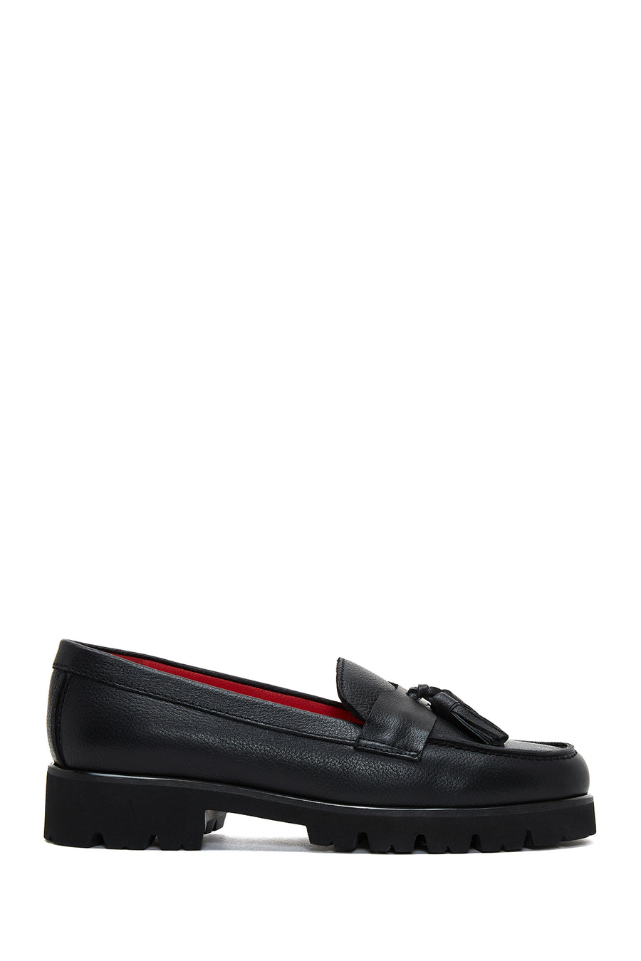 Women's Black Leather Loafer 22WFD110818 | Derimod