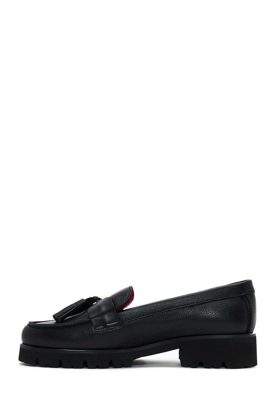 Women's Black Leather Loafer