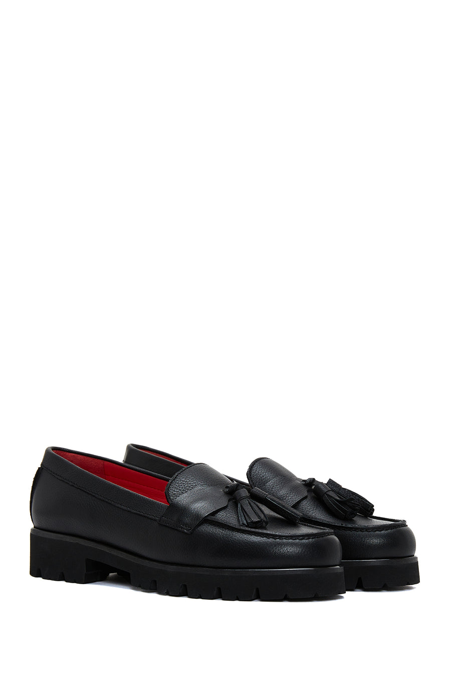 Women's Black Leather Loafer