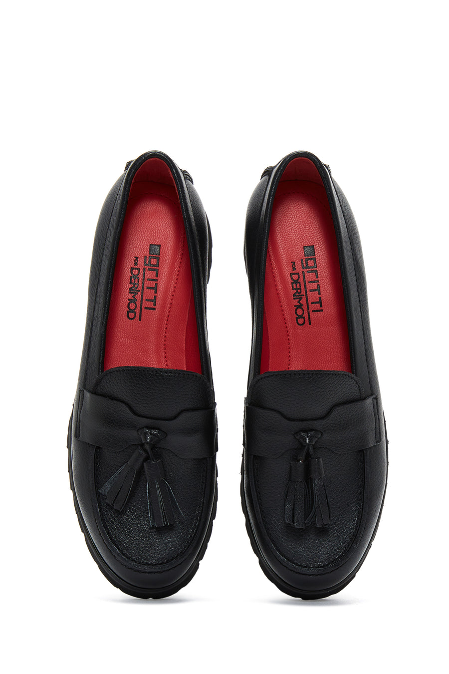 Women's Black Leather Loafer