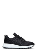 Women's Leather Quilted Sneaker | Derimod