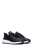Women's Leather Quilted Sneaker | Derimod