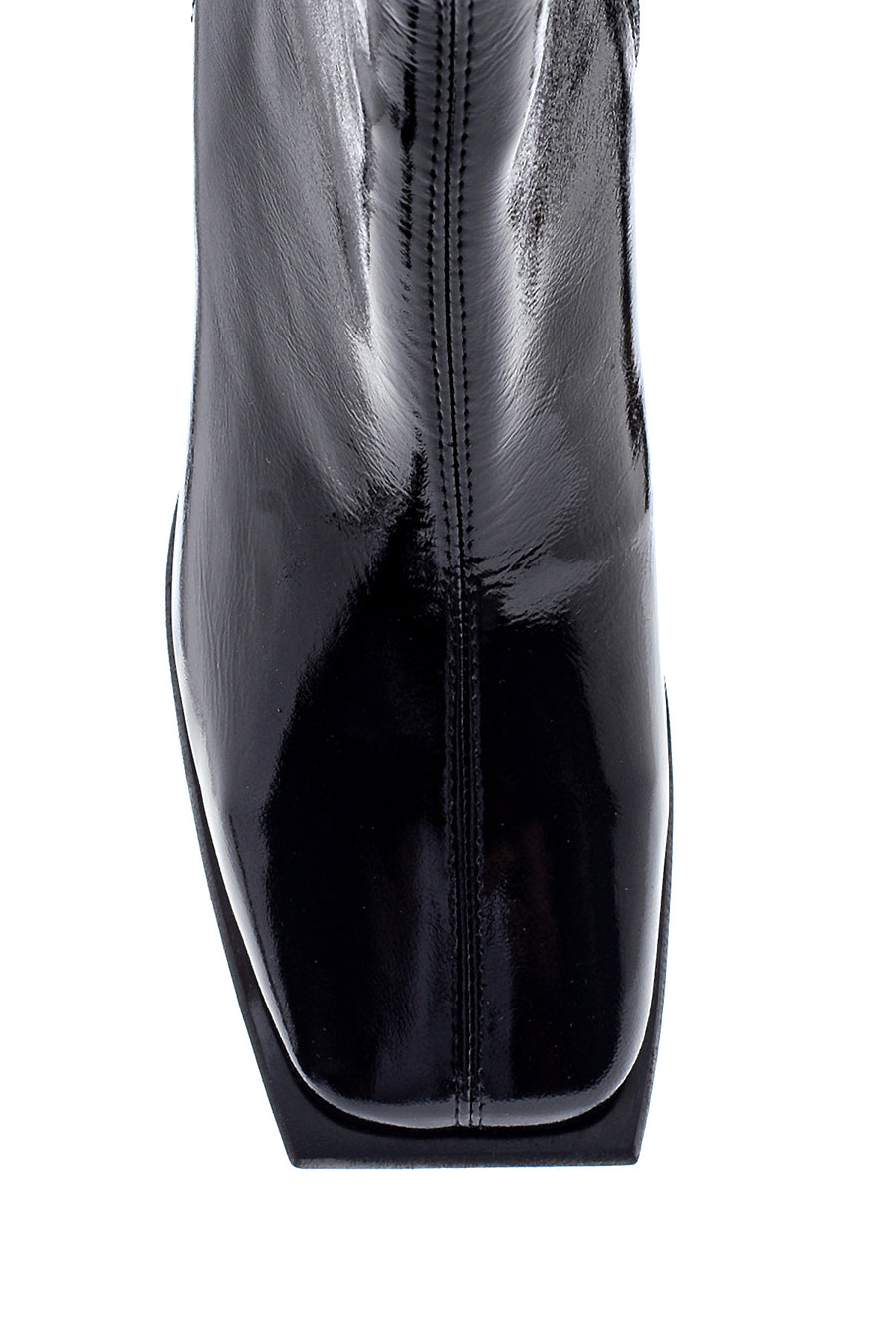 Women's Patent Leather Heeled Boots