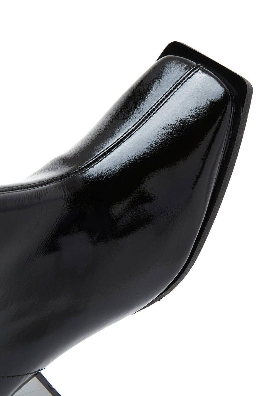 Women's Patent Leather Heeled Boots