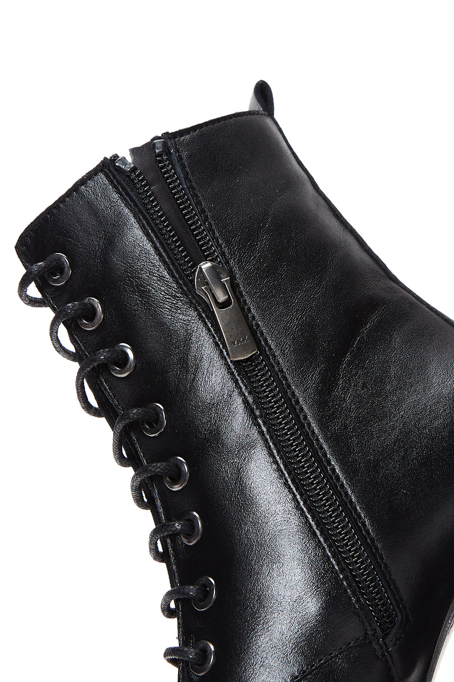 Women's Black Leather Heeled Classic Boots