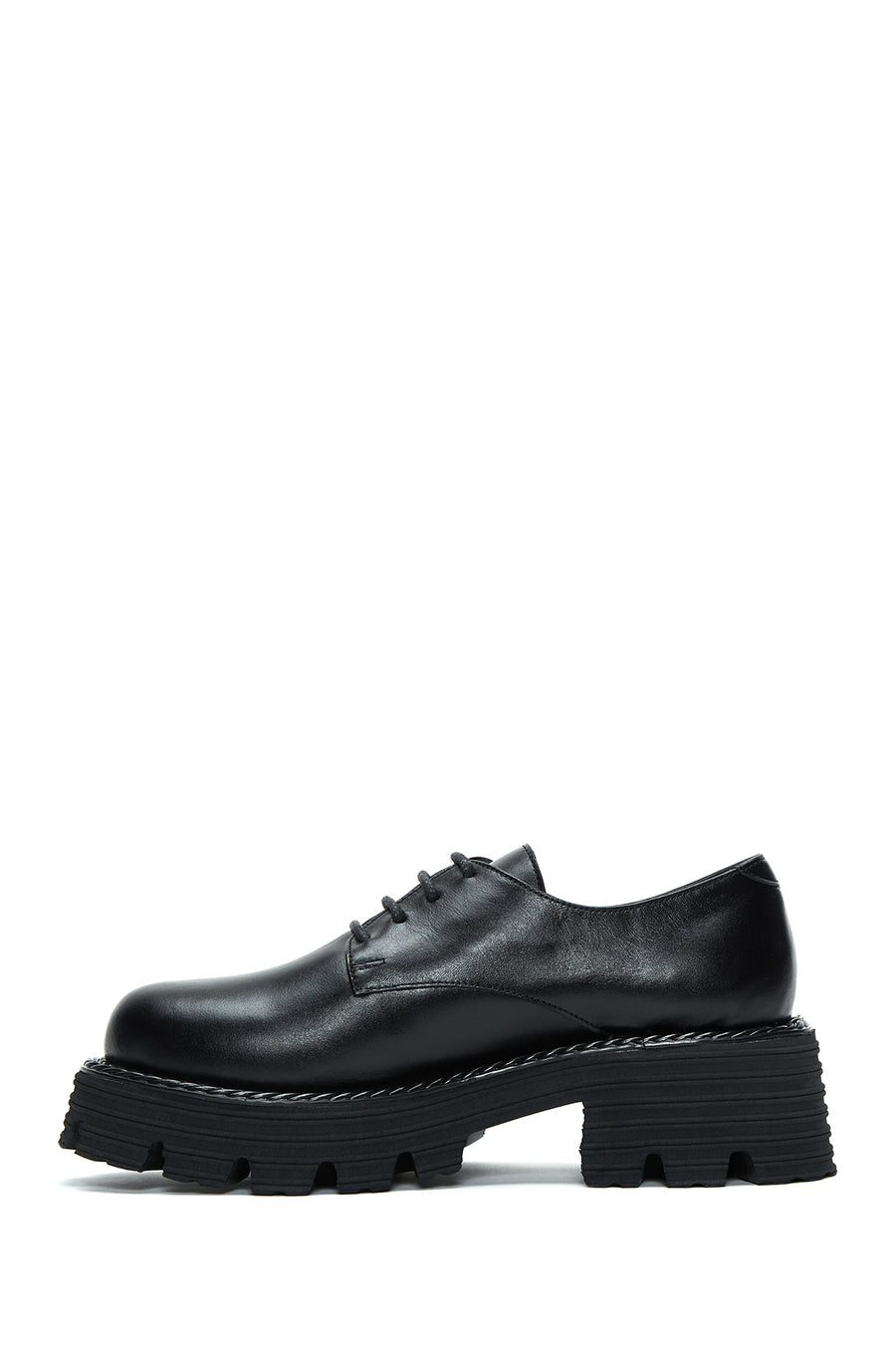 Women's Black Thick Soled Casual Shoes