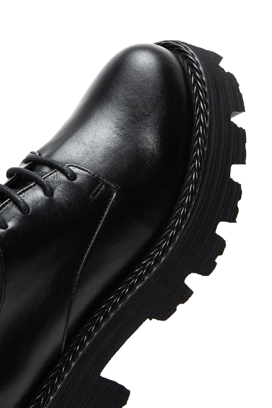 Women's Black Thick Soled Casual Shoes
