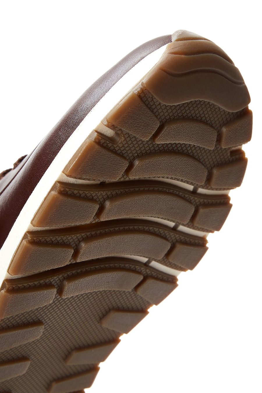Erkek Kahverengi Deri Sneaker