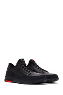Men's Leather Suede Detailed Sneaker | Derimod