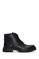 Men's Leather Zippered Boots | Derimod