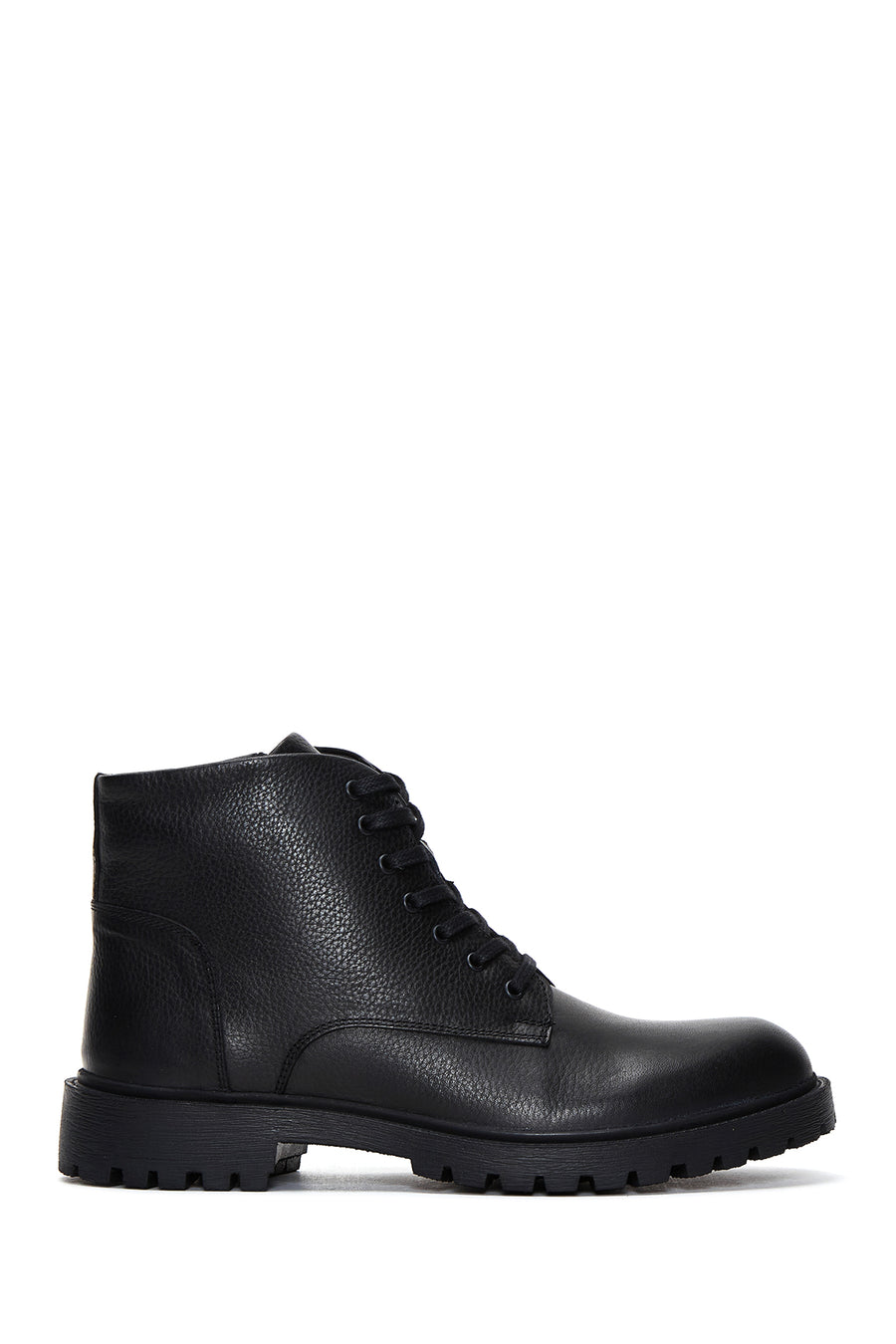Men's Leather Zippered Boots 22WFD681018 | Derimod