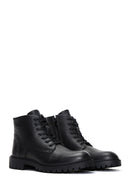 Men's Leather Zippered Boots | Derimod