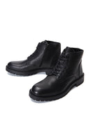 Men's Leather Zippered Boots | Derimod