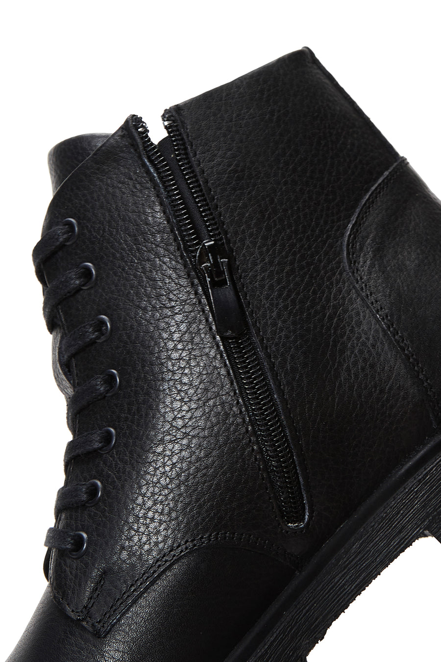 Men's Leather Zippered Boots