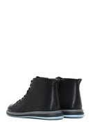 Men's Black Leather Short Boots | Derimod