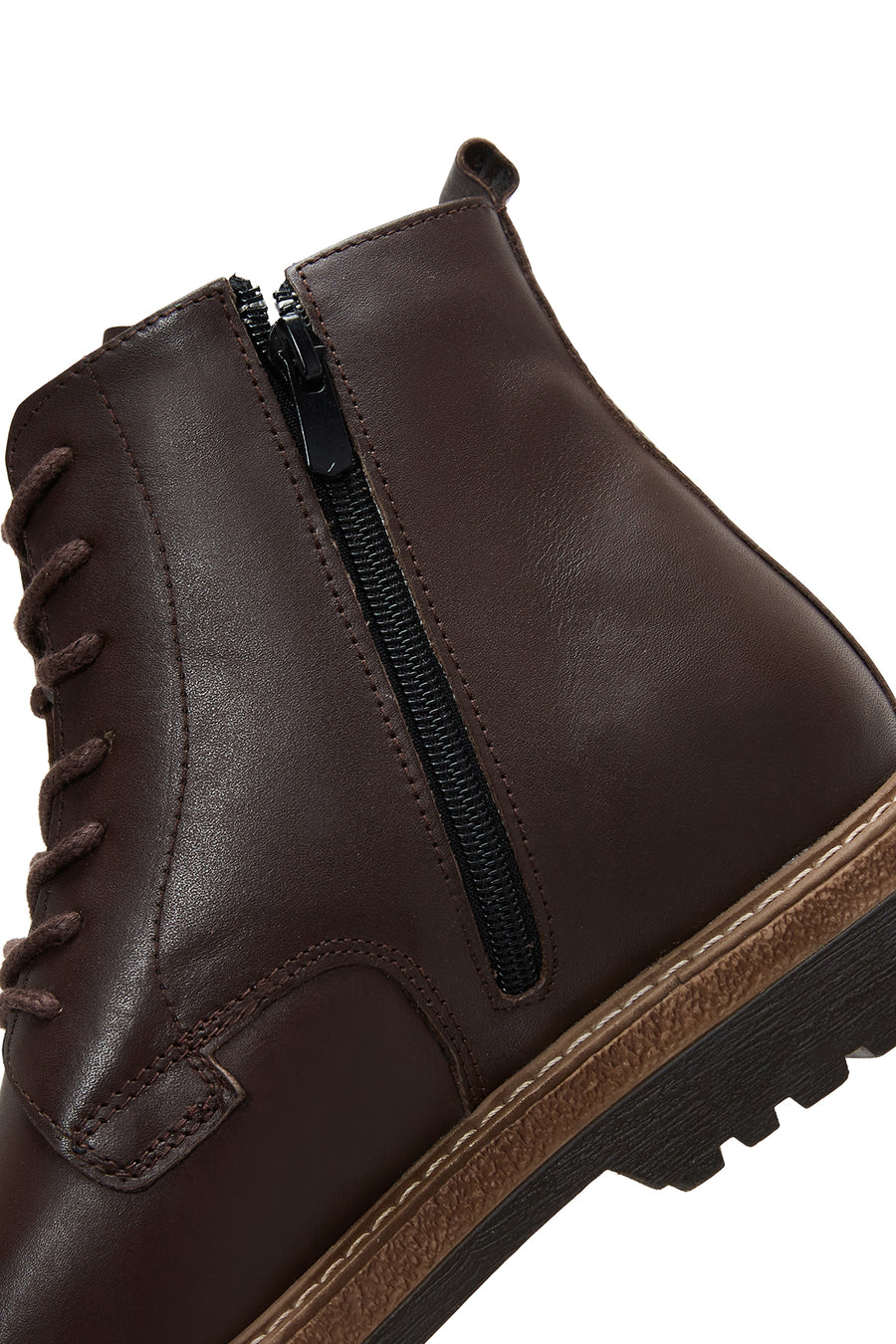 Men's Leather Zippered Boots
