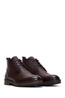 Men's Brown Leather Classic Boots | Derimod