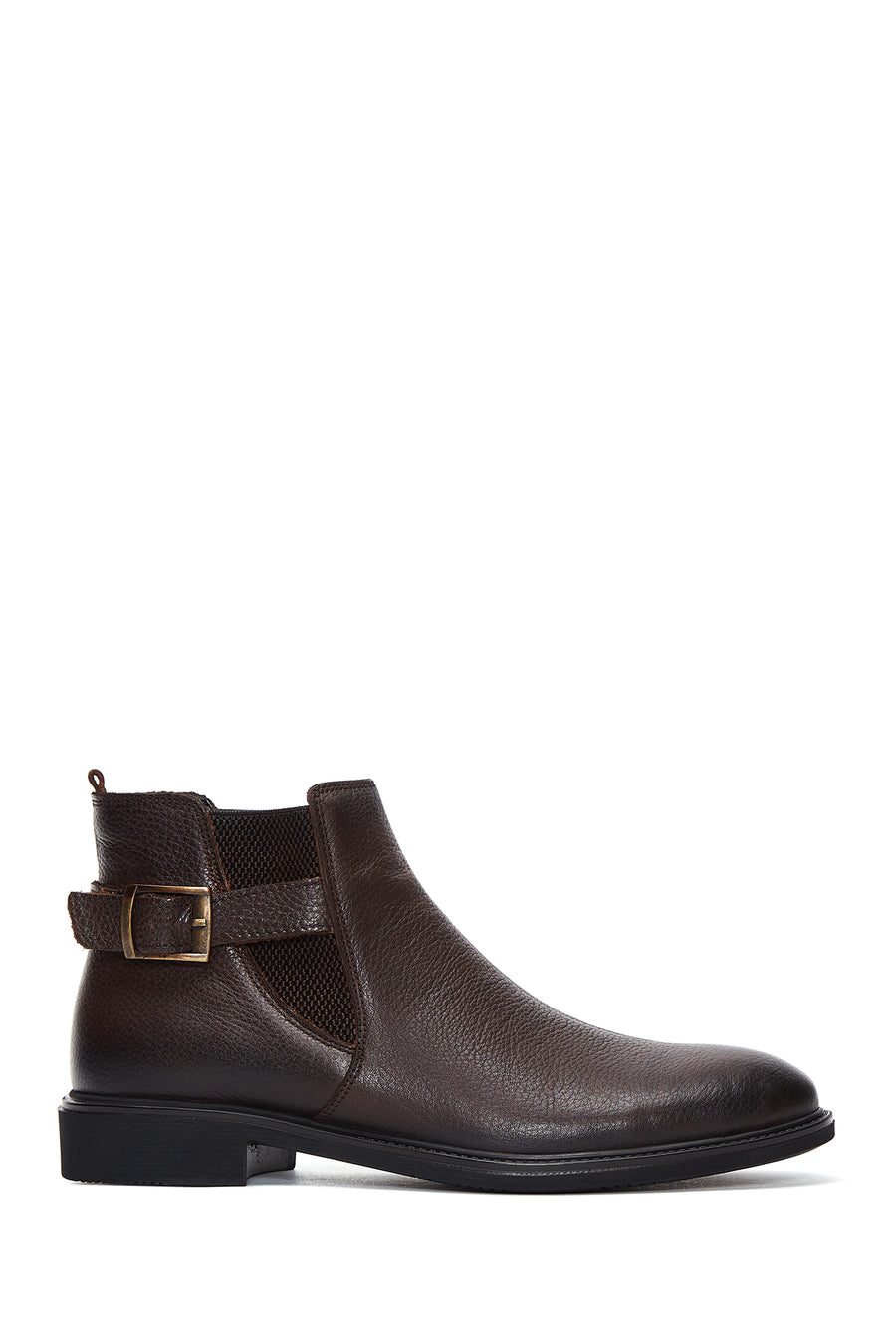 Men's Leather Buckle Classic Boots 22WFD6843FT | Derimod