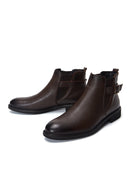 Men's Leather Buckle Classic Boots | Derimod