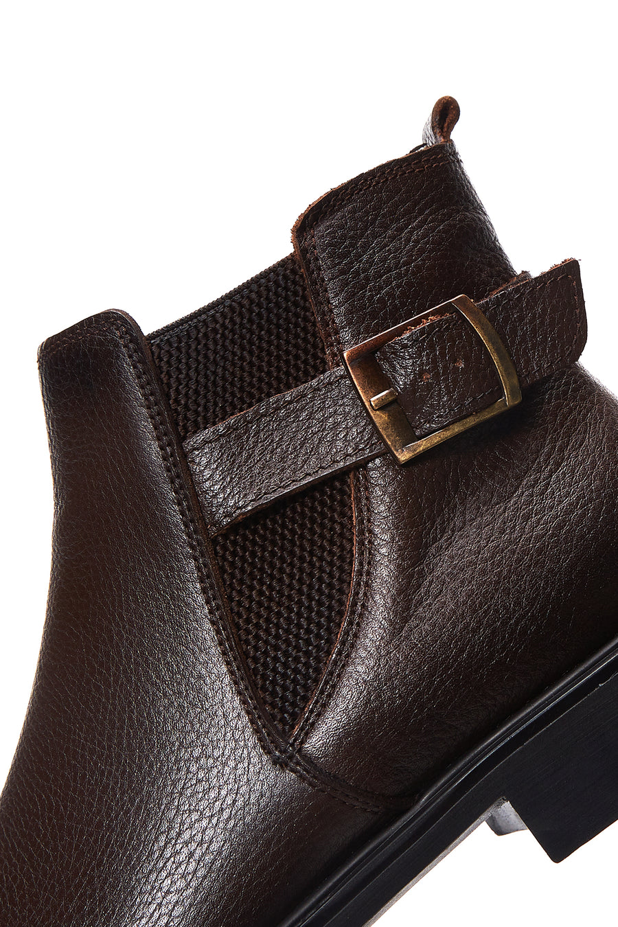 Men's Leather Buckle Classic Boots