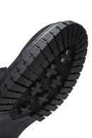 Men's Black Nubuck Leather Zippered Boots | Derimod