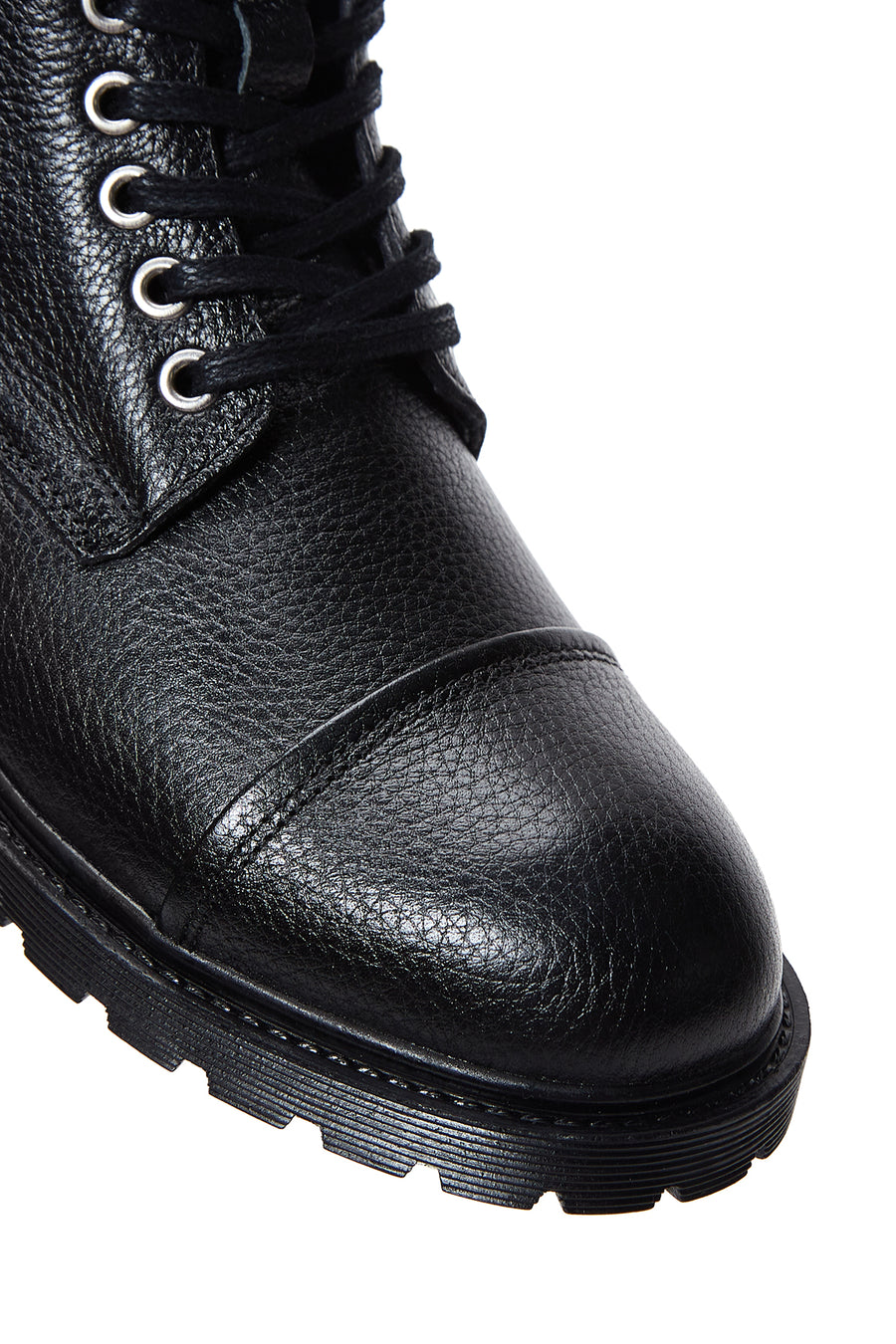 Men's Black Leather Zippered Boots