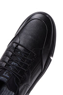 Men's Black Leather Sneaker | Derimod