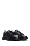 Men's Black Leather Casual Sneaker | Derimod