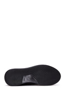 Men's Black Leather Casual Sneaker | Derimod