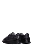 Men's Black Leather Casual Sneaker | Derimod