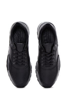 Men's Black Leather Sneaker | Derimod