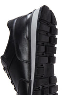 Men's Black Leather Sneaker | Derimod