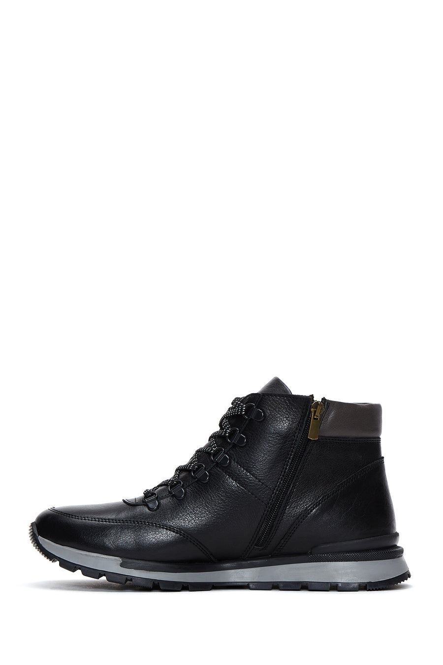 Men's Black Leather Casual Boots