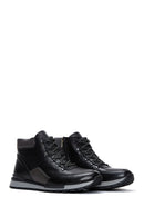 Men's Black Leather Casual Boots | Derimod