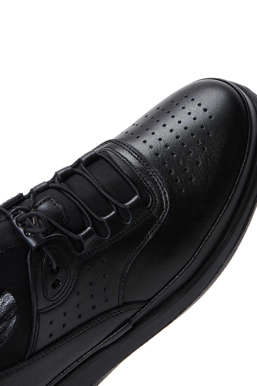 Erkek Siyah Deri Casual Sneaker