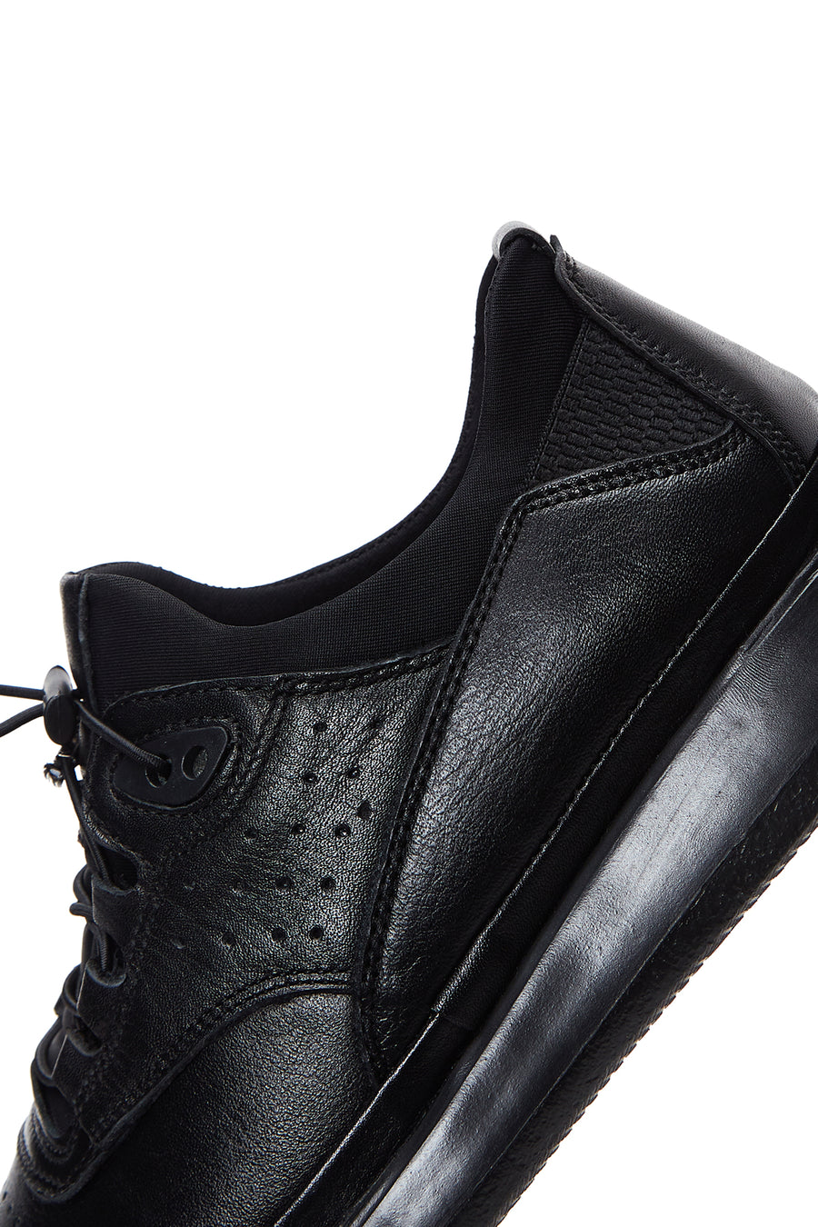 Erkek Siyah Deri Casual Sneaker