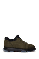 Men's Khaki Nubuck Leather Casual Shoes | Derimod