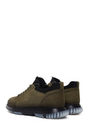 Men's Khaki Nubuck Leather Casual Shoes | Derimod