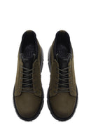 Men's Khaki Nubuck Leather Casual Shoes | Derimod