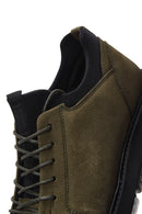 Men's Khaki Nubuck Leather Casual Shoes | Derimod