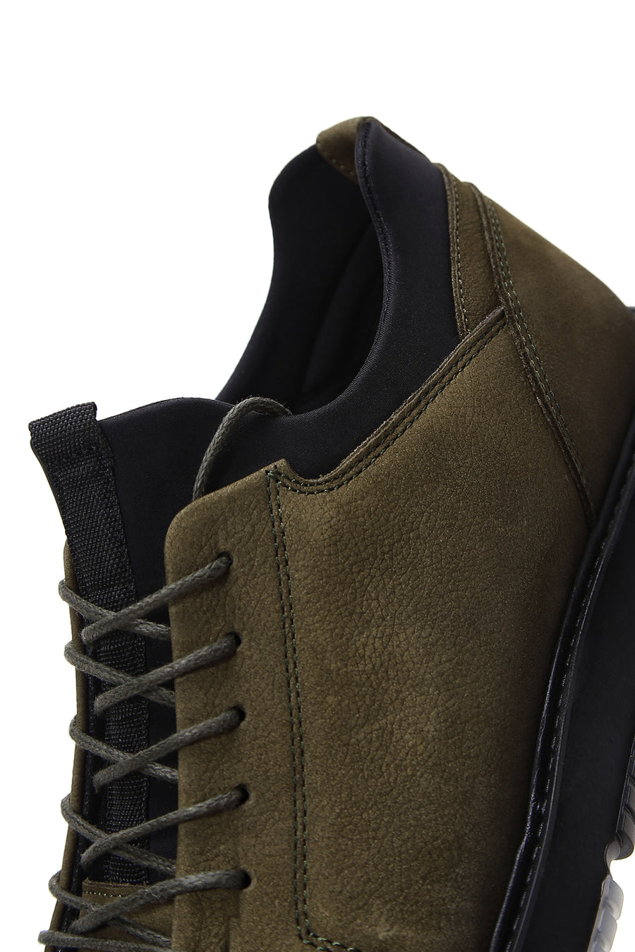 Men's Khaki Nubuck Leather Casual Shoes