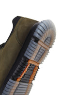 Men's Khaki Nubuck Leather Casual Shoes | Derimod